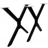 Metal Ahşap ve Kütük Masalar İçin Yeni X Ayak (2'li Set) - 2