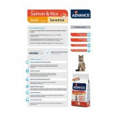 Advance Sensitive Somonlu Kedi Maması 3 Kg - 2