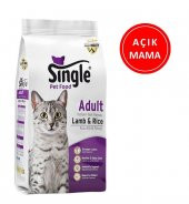 Single Yetişkin Kuzulu Kedi Maması 1 kg AÇIK - 1
