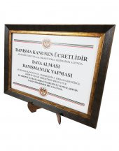 Kaya Avukat Danışma Ücreti Tabelası 25x35cm (Avukat Dava Mahkeme İcra Dosyaları İçin) - 5
