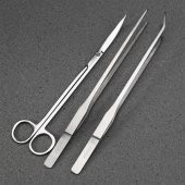 AQUABLUE SS-S110 BİTKİLİ AKVARYUM MAKAS-CIMBIZ BAKIM SETİ 3 İN 1 - 8