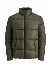 Jack & Jones 12155028 Erkek Quilted Jorknıght Puffer Stand Collar Kaban - 1