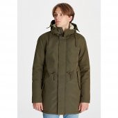 Mavi 010187-29754 Erkek Kapüşonlu Parka Safari Yeşil Kaban 9K - 1
