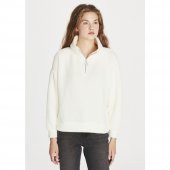 Mavi 168329-28945 Bayan Fermuarlı Sweatshırt Kırık Beyaz Sweat Shırt 9K - 1