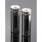 Metal Kaplamalı Cam Baharatlık Tek - 1