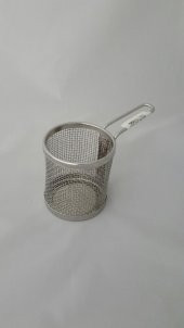 İkram Dünyası Yuvarlak Mini Fritöz Sepeti Paslanamaz 8CM - 1