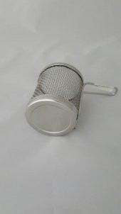 İkram Dünyası Yuvarlak Mini Fritöz Sepeti Paslanamaz 8CM - 2