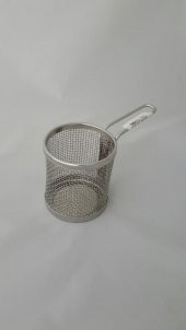 İkram Dünyası Yuvarlak Mini Fritöz Sepeti Paslanamaz 8CM - 3
