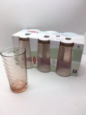 Paşabahçe 52654 Pembe Toros Bardak 6 Adet - 1