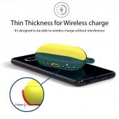 Galaxy Buds Kablosuz Şarja Uygun Askılı Deri Görünümlü Kılıf thumbnail 3