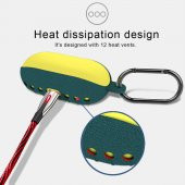 Galaxy Buds Kablosuz Şarja Uygun Askılı Deri Görünümlü Kılıf thumbnail 7