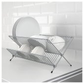 IKEA Kvot Katlanabi̇li̇r Galvani̇zli̇ Çeli̇k Bulaşıklık - Metal Bulaşık Sepeti̇ - 2
