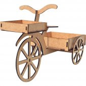 3D Ahşap Bisiklet Maketi - 1