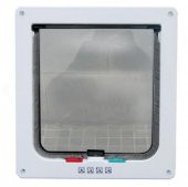 Kudi 4 Yollu Kedi Köpek Kapısı Beyaz 22X22,5X6,5 - 2