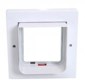 Kudi 4 Yollu Kedi Köpek Kapısı Beyaz 25X20X5,5 - 1