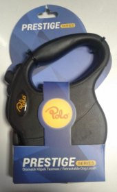 Polo Prestige Flexi Siyah Otomatik Köpek Tasma M 5M/20Kg - 1