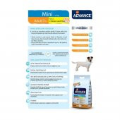 Advance Mini Küçük Irk Tavuklu Köpek Maması 3 Kg - 2