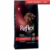 Reflex Plus Kuzulu Orta Büyük Irk Yavru Köpek Maması 1 Kg AÇIK - 1