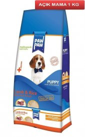 PawPaw Kuzu Etli ve Pirinçli Yavru Köpek Maması 1 Kg AÇIK - 1
