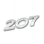PEUGEOT 207 - BAGAJ KAPUTU  ÜZERİ 207  YAZISI ve ASLAN ARMASI - 1