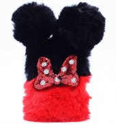 Apple iPhone 7 Plus Kılıf Zore Kulaklı Peluş Kapak - 3