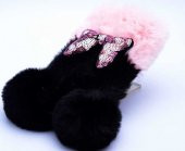 Apple iPhone 7 Plus Kılıf Zore Kulaklı Peluş Kapak - 4