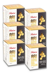 Balen Arı Sütü Bal Polen Süper Doz (12000 mg) 230 gr 6 Adet - 1