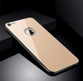 Apple iPhone 8 Kılıf Zore Düz Renkli Ebruli Cam Kapak - 8