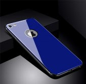 Apple iPhone 8 Kılıf Zore Düz Renkli Ebruli Cam Kapak - 10