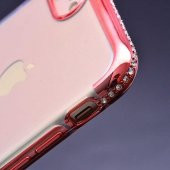 Apple iPhone 7 8 Kılıf Zore Tek Sıra Taşlı Silikon - 3