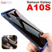 Galaxy A10S Kamera Korumalı Köşeleri Renkli Şeffaf Silikon Kılıf thumbnail 1