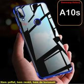 Galaxy A10S Kamera Korumalı Köşeleri Renkli Şeffaf Silikon Kılıf thumbnail 8