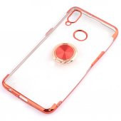 Galaxy A10S Yüzüklü Köşeleri Renkli Şeffaf Kamera Korumalı Kılıf thumbnail 4