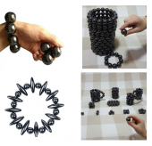 BİLYE ŞEKLİNDE MANYETİK MIKNATIS BİLYA STRES TOPU (NEODYUM DEĞİL) 50 ADET - 7