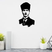 ULU ÖNDER  ATATÜRK PORTRE  DEKORATİF LAZER KESİM METAL TABLO 46x71 - 3