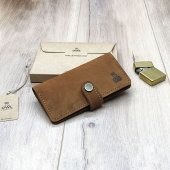 OWL LEATHER - PUHU TARÇINİ DERİ TÜTÜN KESESİ-TÜTÜN ÇANTASI - 1