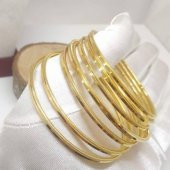 Ajda Bilezik 6.8 Ölçüsünde Altın Kaplama Çöp Bilezik 1 ADETTİR. 039 - 1