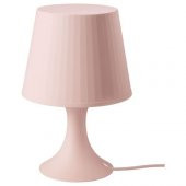 IKEA Masa Lambası Lampan Lamba Abajur PEMBE Renk - 1
