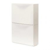 IKEA Trones Plastik Ayakkabılık Ayakkabı Dolabı - 2 Parça - Beyaz - 1