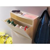 IKEA Trones Plastik Ayakkabılık Ayakkabı Dolabı - 2 Parça - Beyaz - 2