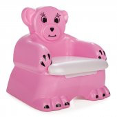 PİLSAN Bobo Ayı Oturak Seti - Lazımlık - Pembe - 2