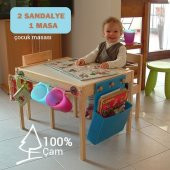 IKEA LATT MASİF ÇAM AHŞAP ÇOCUK OYUN YEMEK AKTİVİTE MASASI - 2