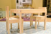 IKEA LATT MASİF ÇAM AHŞAP ÇOCUK OYUN YEMEK AKTİVİTE MASASI - 6