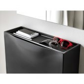 IKEA Trones Plastik Ayakkabılık Ayakkabı Dolabı - 2 Parça - Siyah - 3