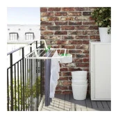 IKEA Antonıus Beyaz Balkon Ray Kapı Üstü Çamaşır Askısı thumbnail 2