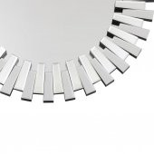 Fidex Home Lüks Piyano Modern Elips Büyük Ayna 118cm Gümüş - 2