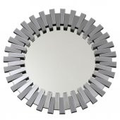 Fidex Home Lüks Piyano Modern Yuvarlak Büyük Ayna 104cm Füme - 1