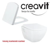 Creavit TP326 Asma Klozet  KC6000 Yavaş Kapanır Kapaklı - 9