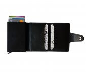 Otomatik Mekanizmalı Deri Kartlık Kartvizitlik Kişiye Özel Cüzdan - 7