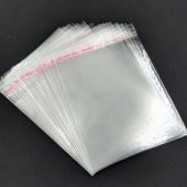 25 cm x 30 cm. Şeffaf Bantlı Jelatin - Yapışkanlı Poşet - 100 Adet - 2
